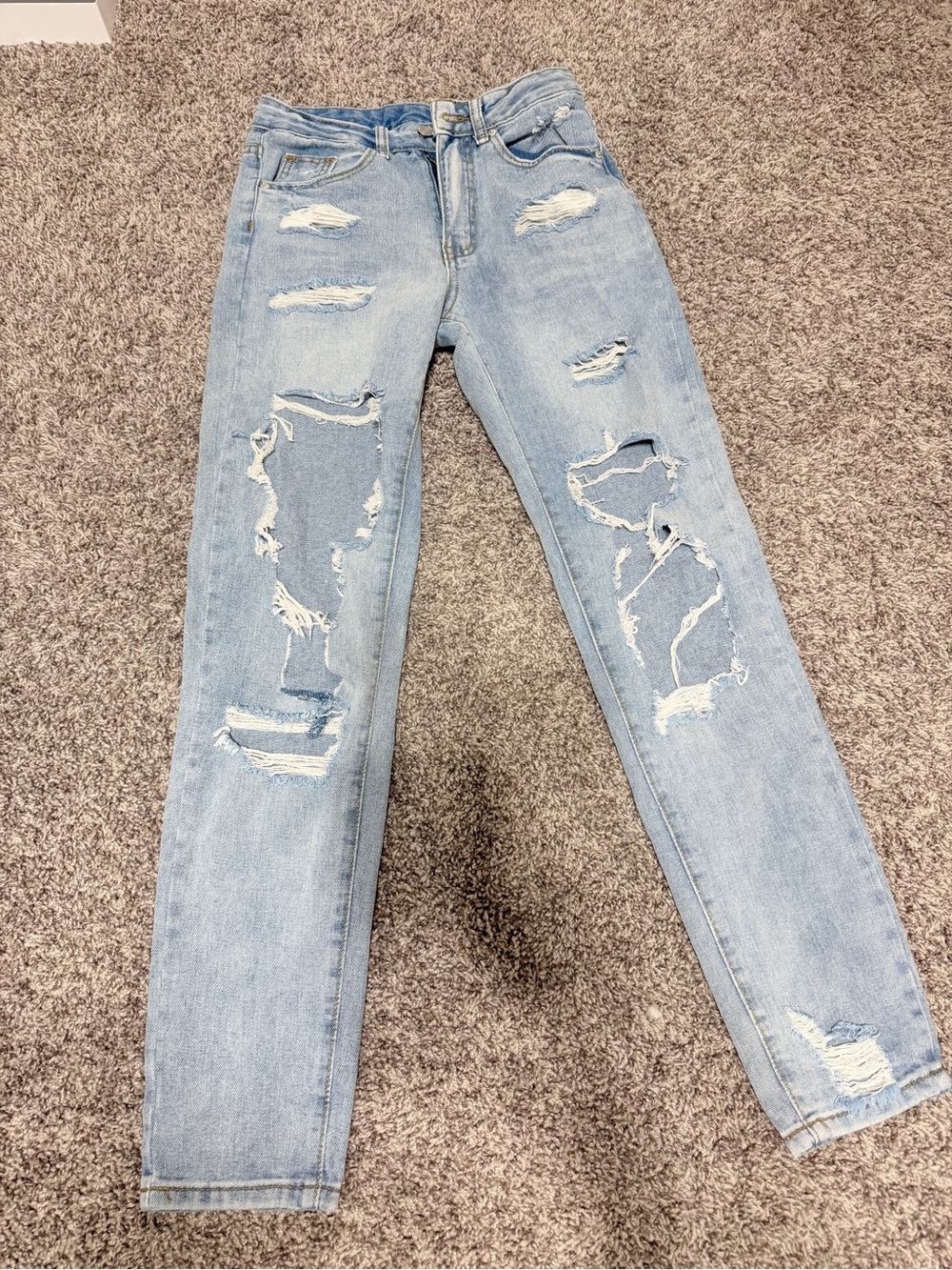Light Blue Distressed Women’s Jeans
